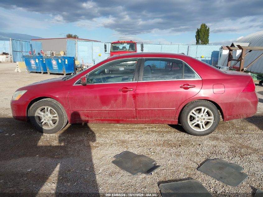 2007 Honda Accord 2.4 Ex VIN: 1HGCM567X7A185943 Lot: 43465224