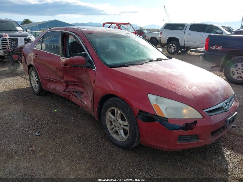 2007 Honda Accord 2.4 Ex VIN: 1HGCM567X7A185943 Lot: 43465224