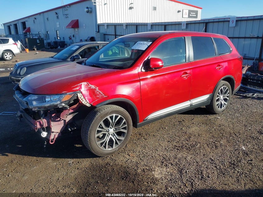 Vin: ja4ad3a30gz001054, lot: 43960113, mitsubishi outlander se 20162