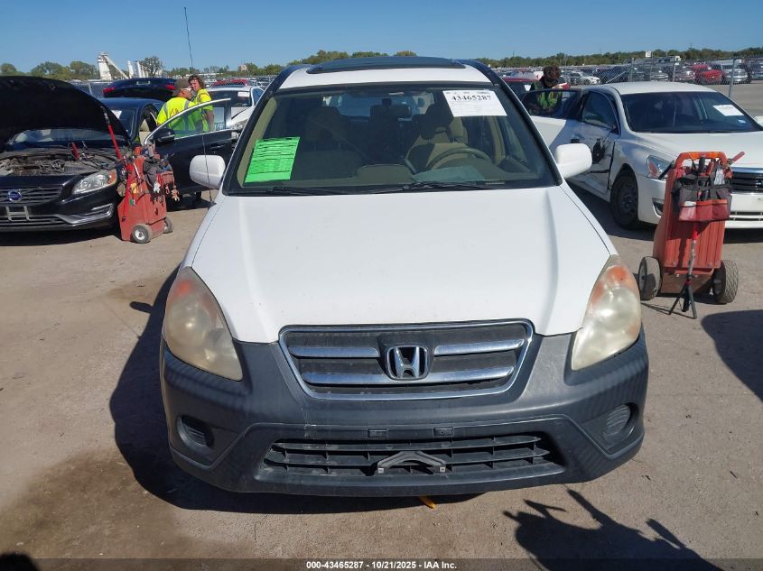 2006 Honda Cr-V Ex VIN: JHLRD68826C021550 Lot: 43465287
