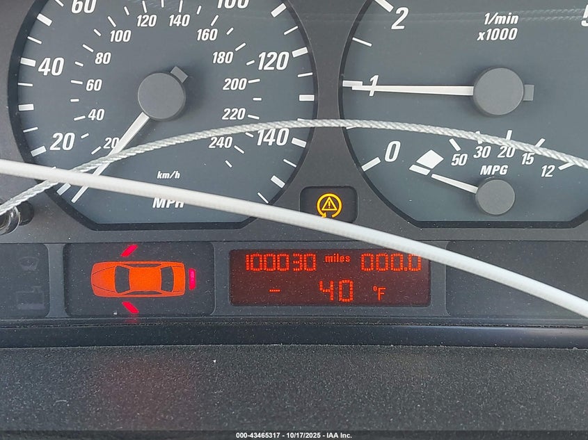 2001 BMW 325Ci VIN: WBABS33491JY41889 Lot: 43465317