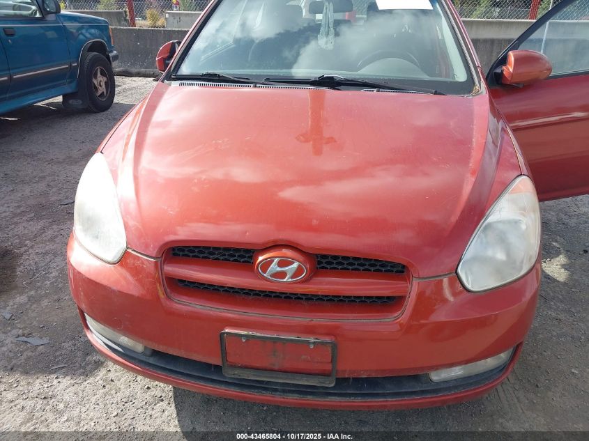 2007 Hyundai Accent Se VIN: KMHCN36CX7U040943 Lot: 43465804