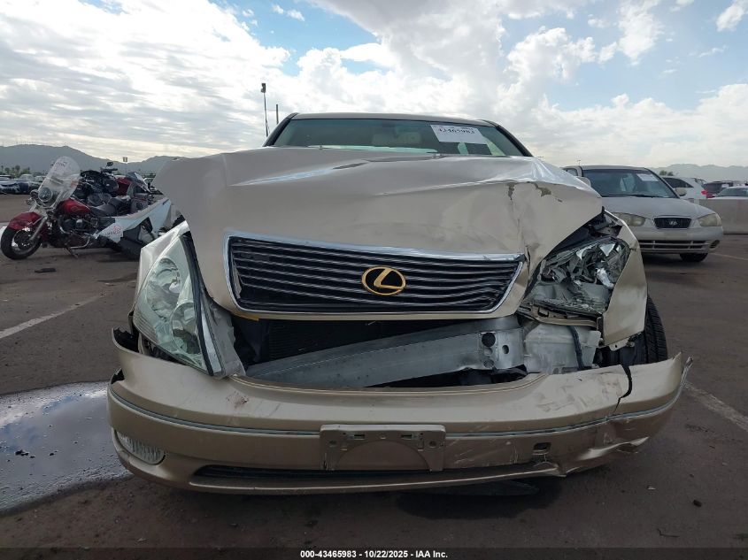 2002 Lexus Ls 430 VIN: JTHBN30F020079235 Lot: 43465983