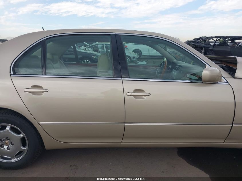 2002 Lexus Ls 430 VIN: JTHBN30F020079235 Lot: 43465983