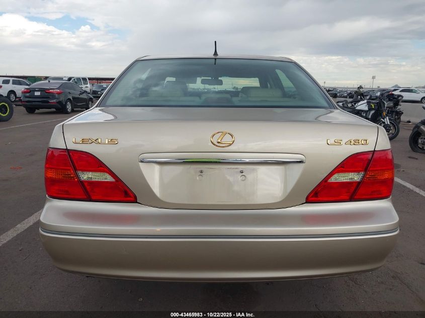 2002 Lexus Ls 430 VIN: JTHBN30F020079235 Lot: 43465983