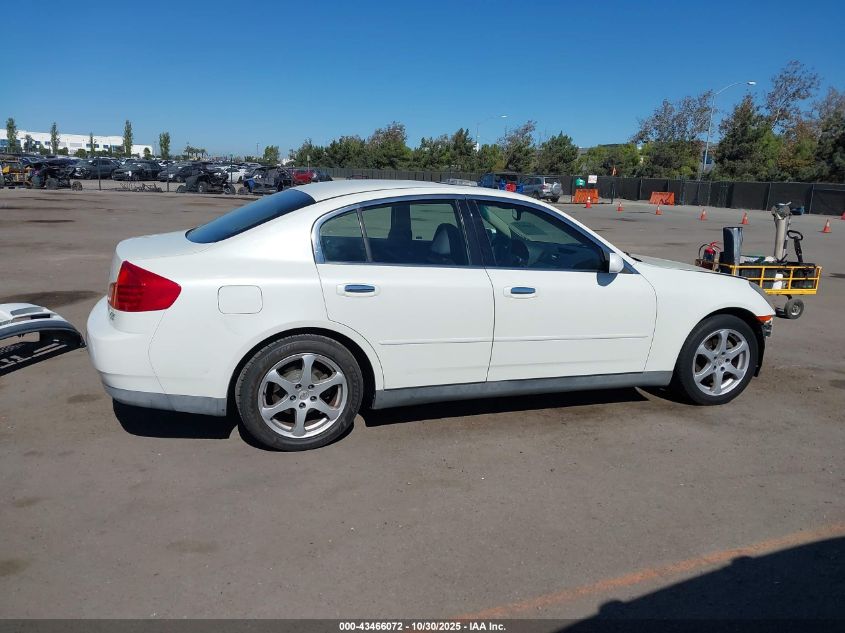 2003 Infiniti G35 Luxury Leather VIN: JNKCV51E83M019008 Lot: 43466072