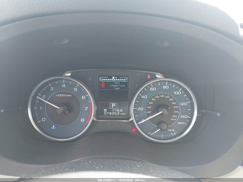 2015 SUBARU IMPREZA 2.0I SPORT LIMITED JF1GPAV61FH286602