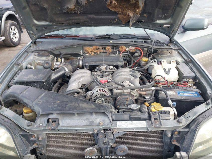 2001 Subaru Outback H6-3.0 VIN: 4S3BH806817672658 Lot: 43466116