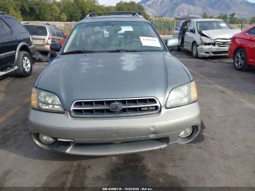 2001 Subaru Outback H6-3.0 VIN: 4S3BH806817672658 Lot: 43466116
