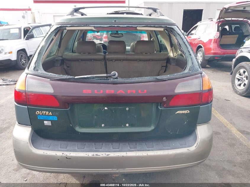 2001 Subaru Outback H6-3.0 VIN: 4S3BH806817672658 Lot: 43466116
