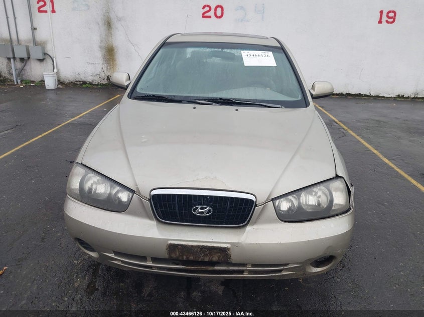 2002 Hyundai Elantra Gls VIN: KMHDN45D42U273097 Lot: 43466126