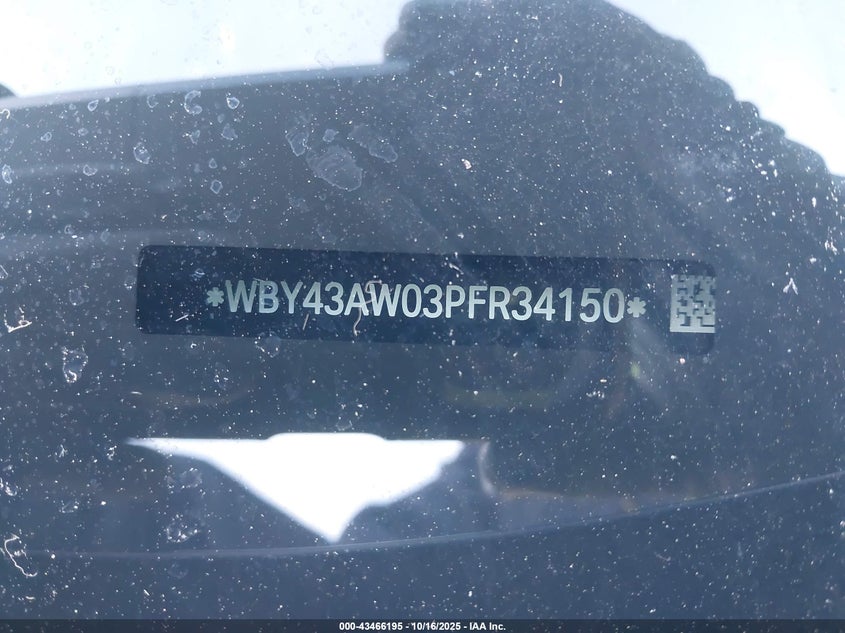 2023 BMW I4 EDRIVE35 WBY43AW03PFR34150