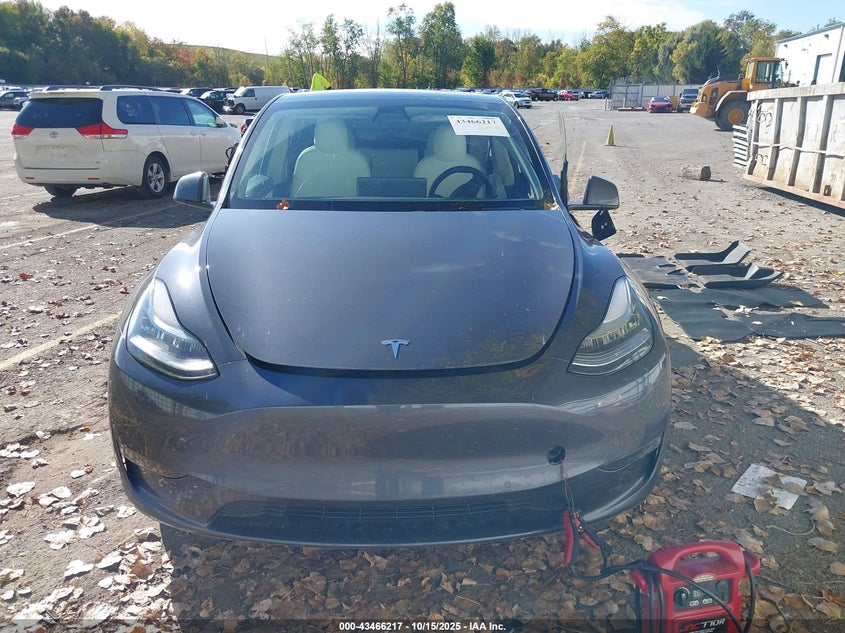 2021 Tesla Model Y Long Range Dual Motor All-Wheel Drive VIN: 5YJYGAEE8MF144119 Lot: 43466217