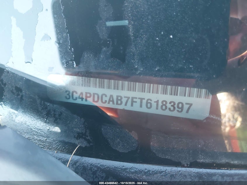 2015 DODGE JOURNEY AMERICAN VALUE PKG 3C4PDCAB7FT618397