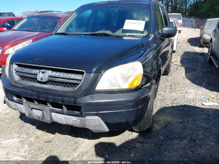 2004 Honda Pilot Ex-L VIN: 2HKYF18694H521680 Lot: 43466568