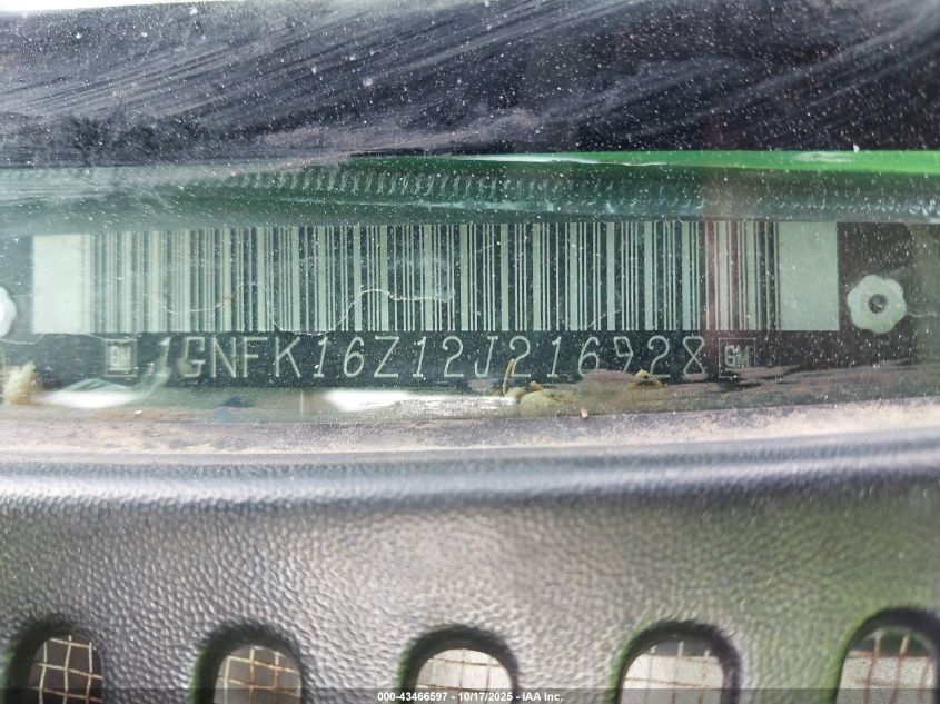 2002 Chevrolet Suburban 1500 Ls VIN: 1GNFK16Z12J216928 Lot: 43466597