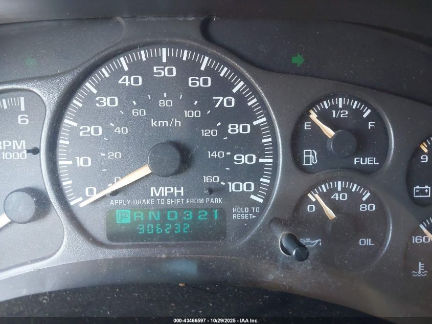 2002 Chevrolet Suburban 1500 Ls VIN: 1GNFK16Z12J216928 Lot: 43466597