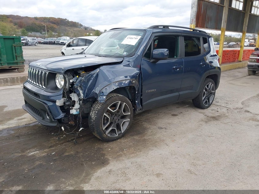 VIN ZACNJDBB5MPM37515 2021 JEEP RENEGADE LATITUDE 4X4