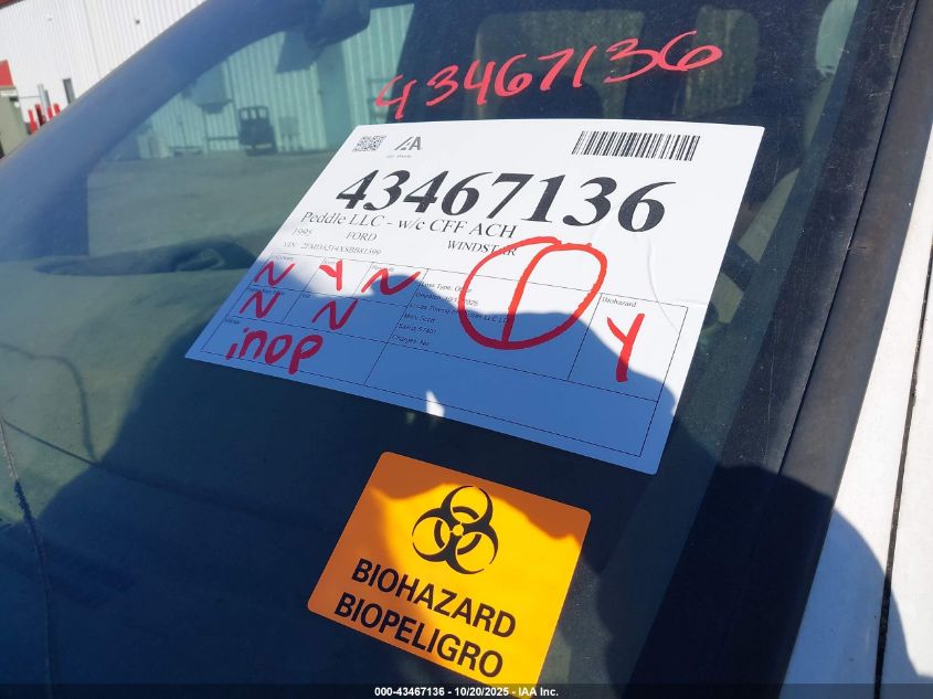 1995 Ford Windstar Wagon VIN: 2FMDA514XSBB81599 Lot: 43467136