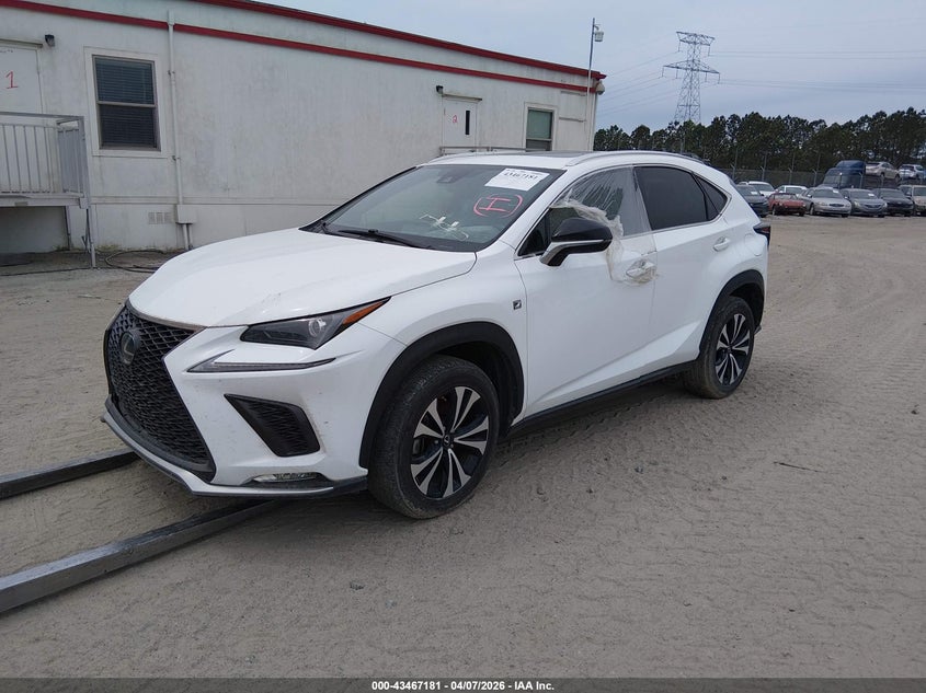 Vin: jtjsarbz6m2200829, lot: 43962118, lexus nx 300 f sport 20212
