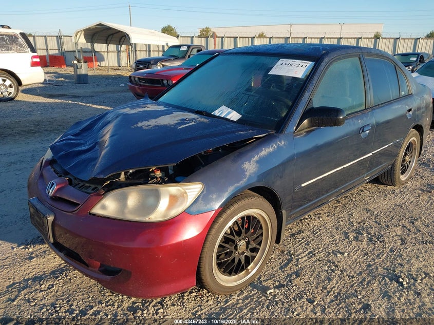 2004 Honda Civic Lx VIN: 2HGES16514H547371 Lot: 43467243