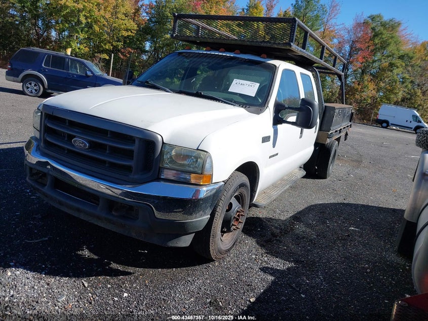 2002 Ford F-350 Lariat/Xl/Xlt white other diesel 1FDWW36F32ED67224 photo #3
