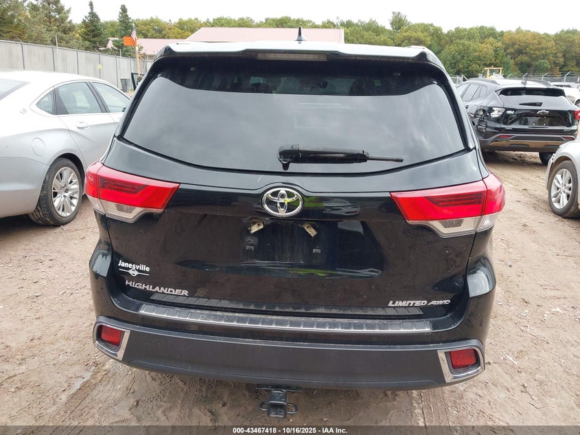 2017 TOYOTA HIGHLANDER LIMITED - 5TDDZRFH9HS439912
