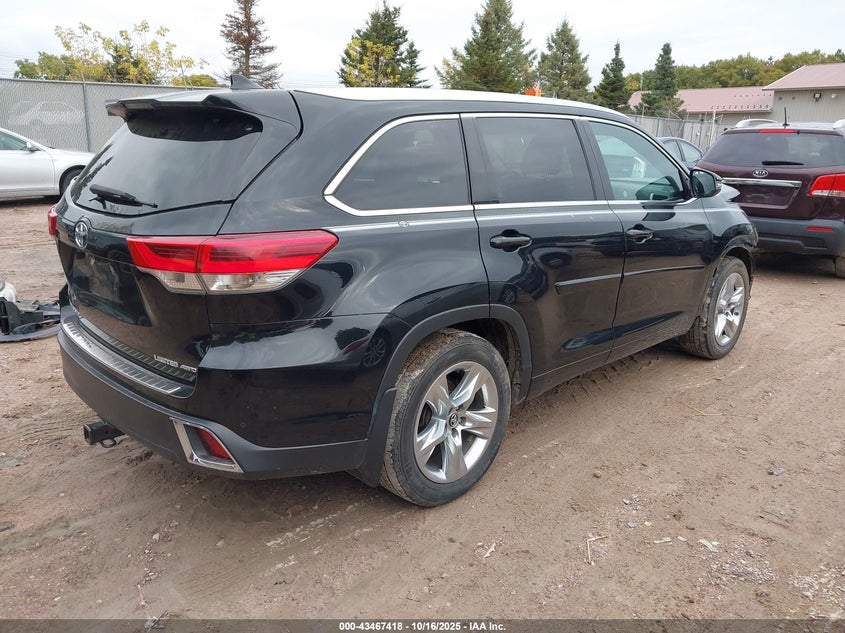 2017 TOYOTA HIGHLANDER LIMITED - 5TDDZRFH9HS439912