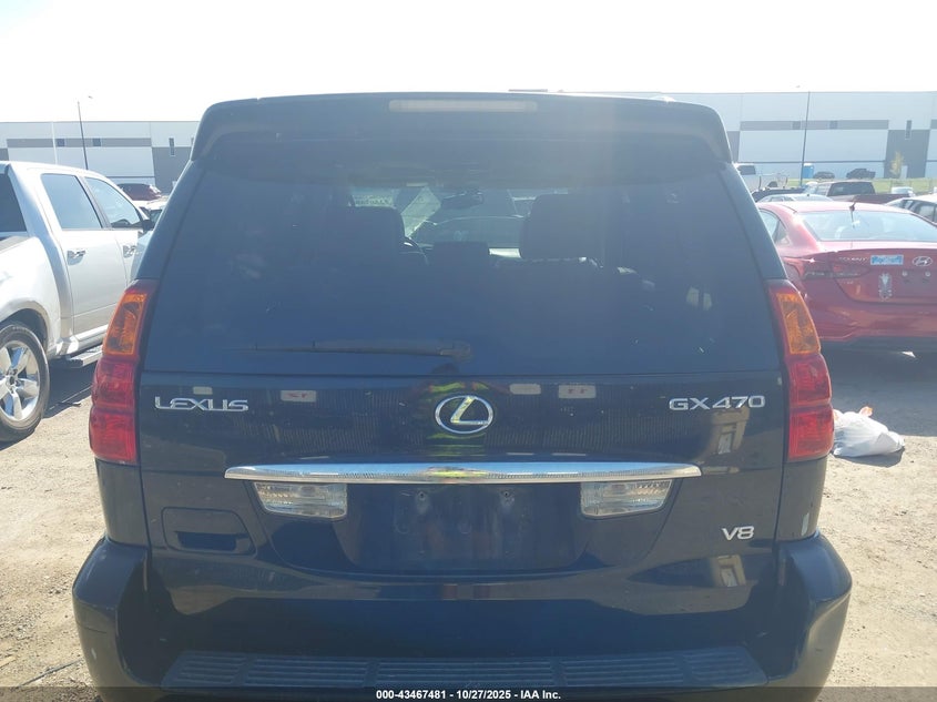 2005 Lexus Gx 470 VIN: JTJBT20X050076928 Lot: 43467481