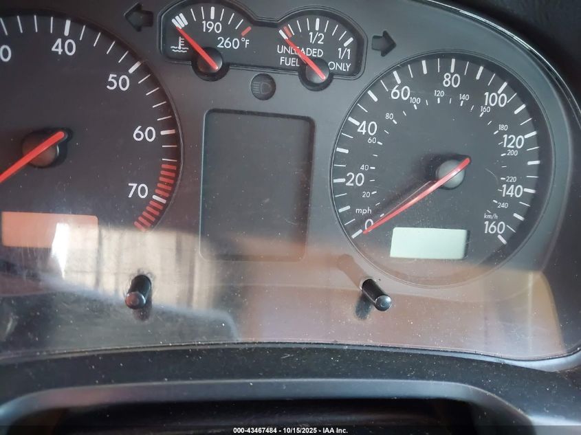 2001 Volkswagen Jetta Wolfsburg VIN: 3VWPD69M81M202317 Lot: 43467484