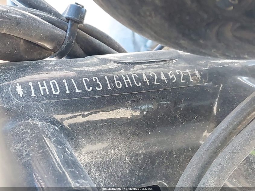 2017 Harley-Davidson Xl1200 Forty-Eight VIN: 1HD1LC316HC424521 Lot: 43467697