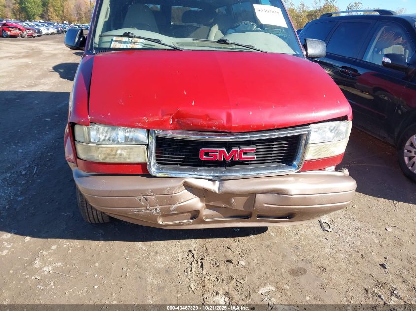 2001 GMC Safari Sle VIN: 1GKDM19W31B522344 Lot: 43467829