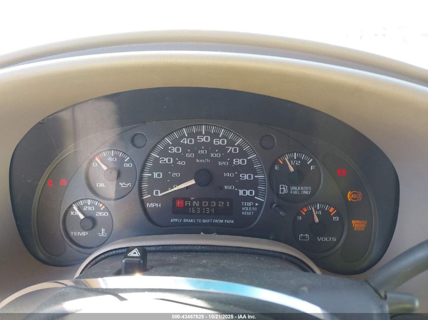 2001 GMC Safari Sle VIN: 1GKDM19W31B522344 Lot: 43467829