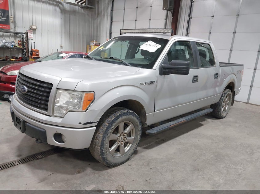 2014 Ford F-150 Stx silver truck flexible 1FTFW1EF8EKD60480 photo #3