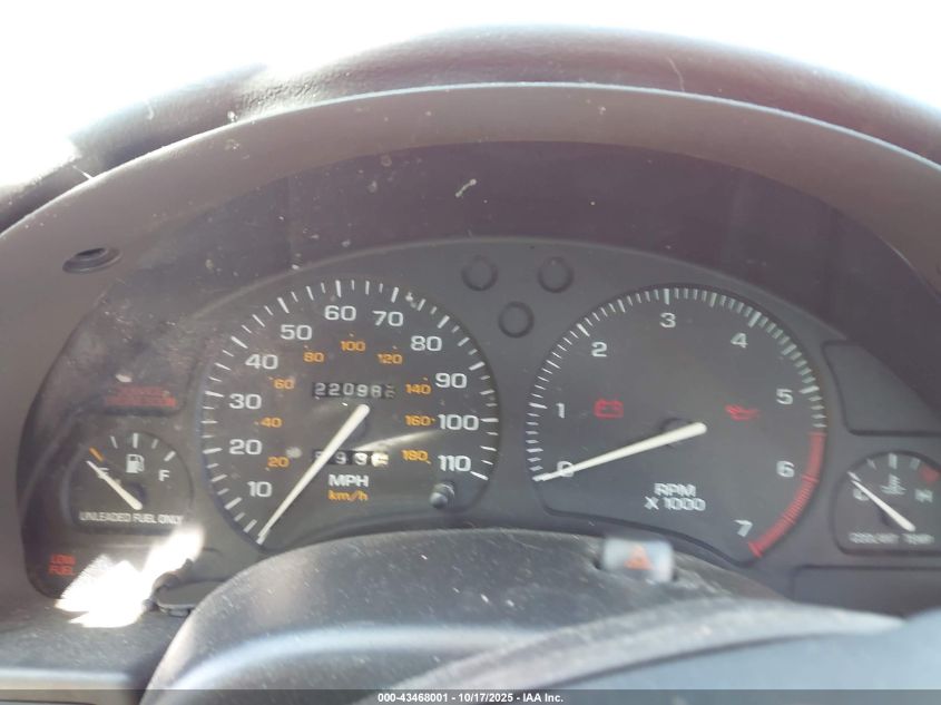 1997 Saturn Sc Sc1 VIN: 1G8ZF1280VZ261592 Lot: 43468001