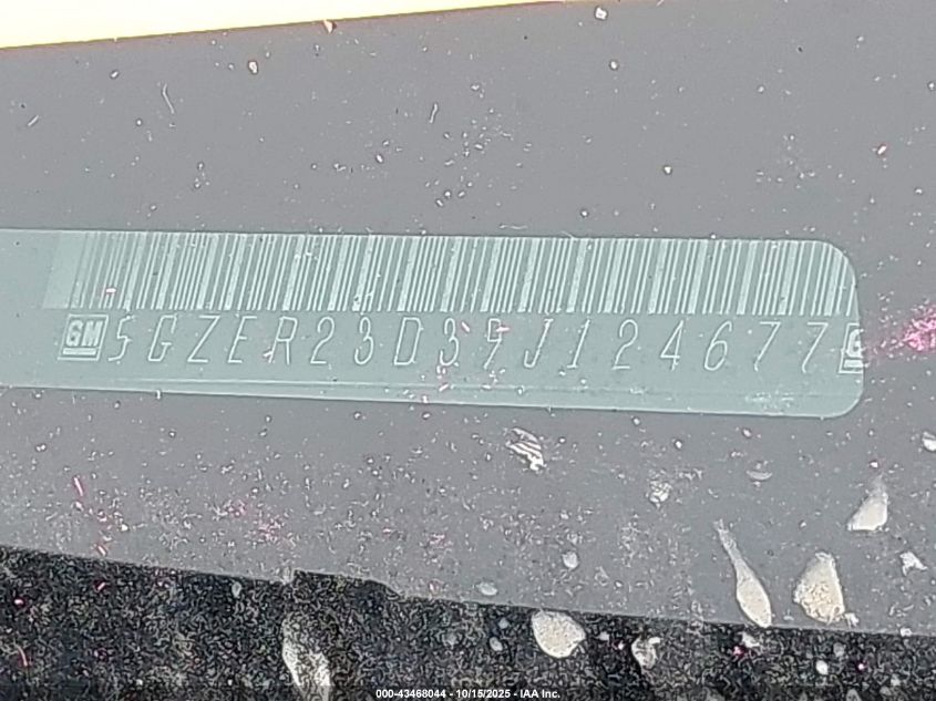 2009 Saturn Outlook Xr VIN: 5GZER23D39J124677 Lot: 43468044