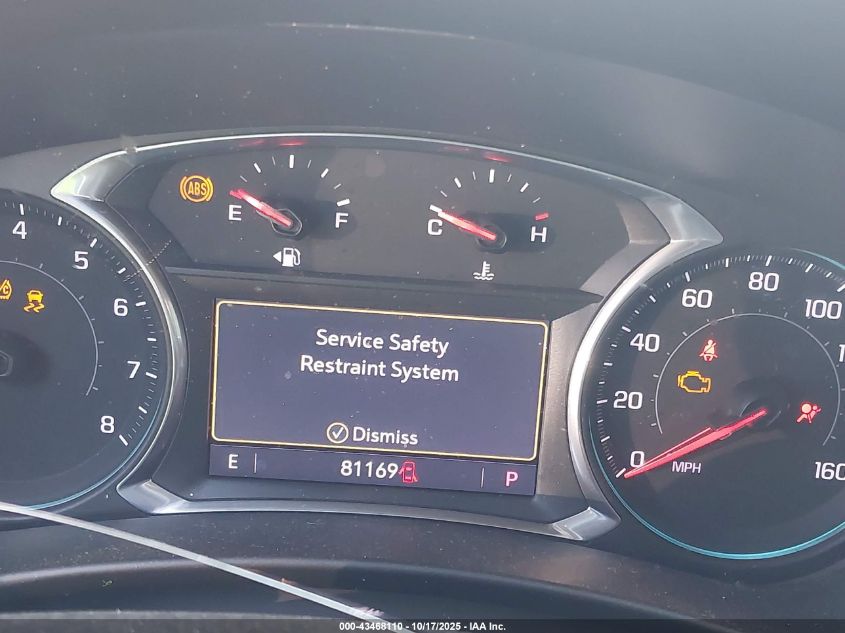 2020 Chevrolet Equinox Fwd Lt 1.5L Turbo VIN: 2GNAXKEV9L6176175 Lot: 43468110