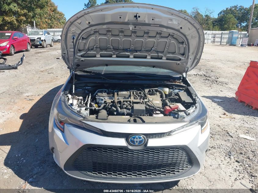 2022 Toyota Corolla Hybrid Le VIN: JTDEAMDE8NJ055880 Lot: 43468706