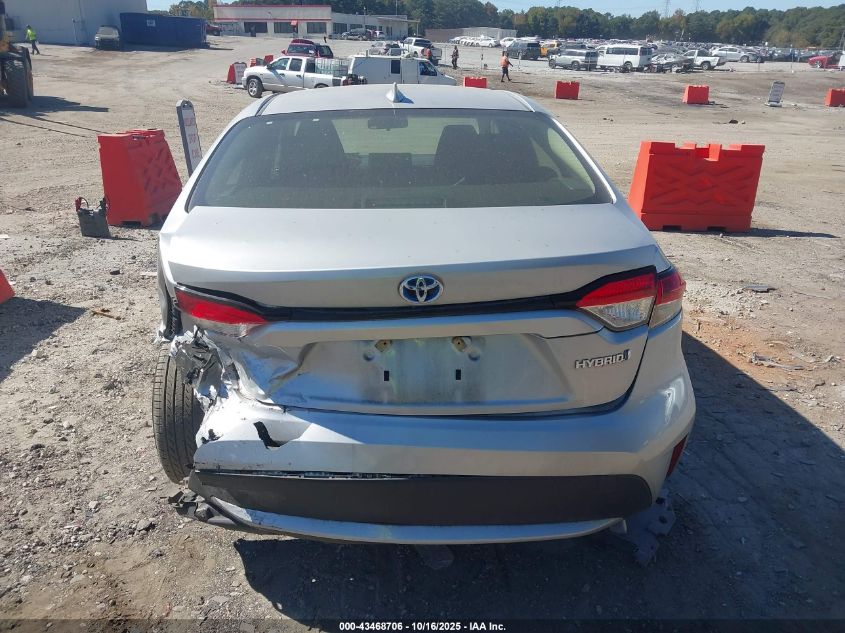 2022 Toyota Corolla Hybrid Le VIN: JTDEAMDE8NJ055880 Lot: 43468706