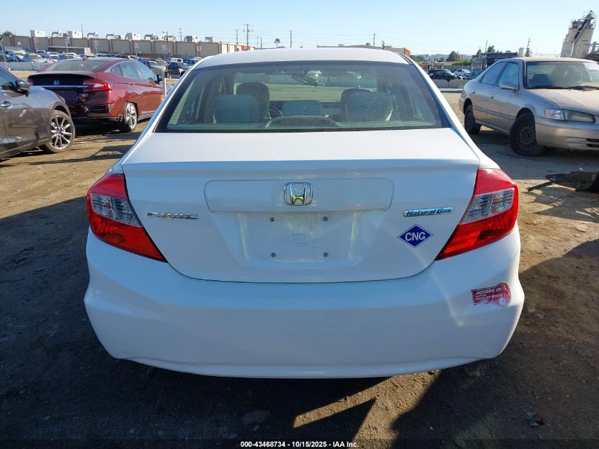 2012 Honda Civic Natural Gas VIN: 19XFB5F55CE004030 Lot: 43468734