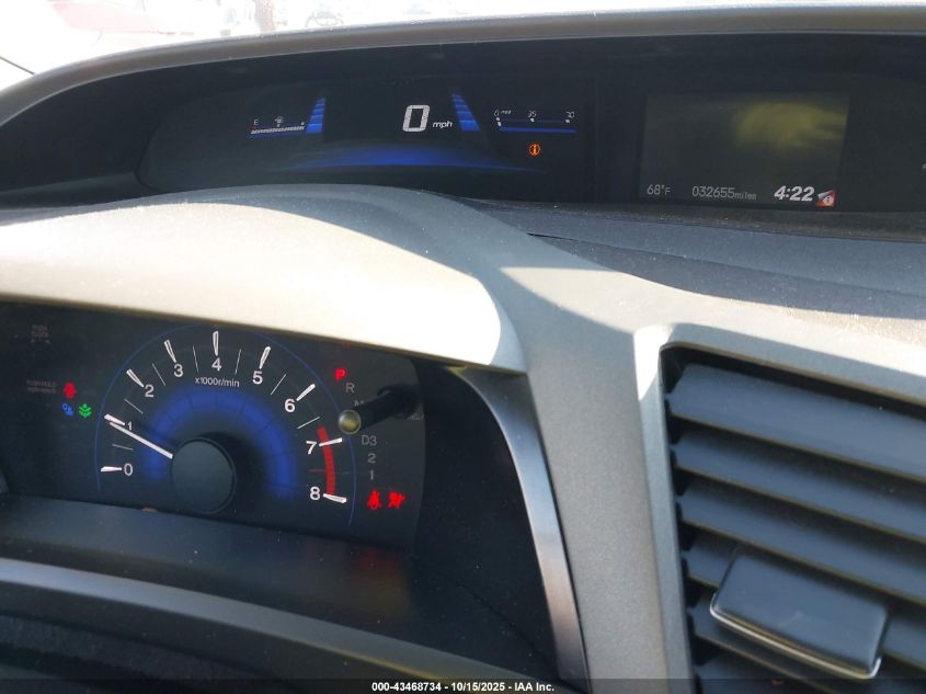 2012 Honda Civic Natural Gas VIN: 19XFB5F55CE004030 Lot: 43468734