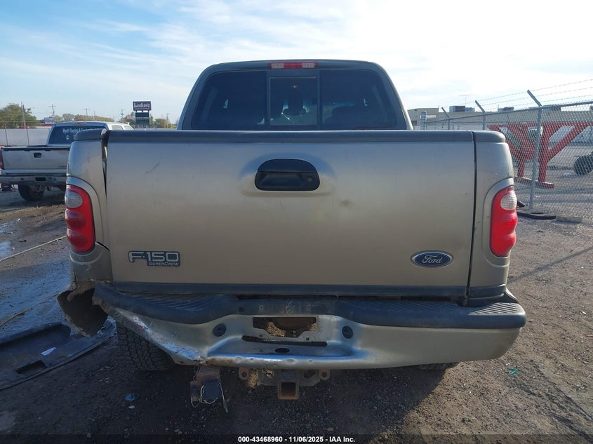 2002 Ford F-150 Lariat/Xlt VIN: 1FTRW08L82KB58789 Lot: 43468960