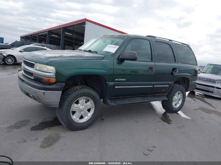 2001 Chevrolet Tahoe Ls VIN: 1GNEK13T21J197350 Lot: 43469468