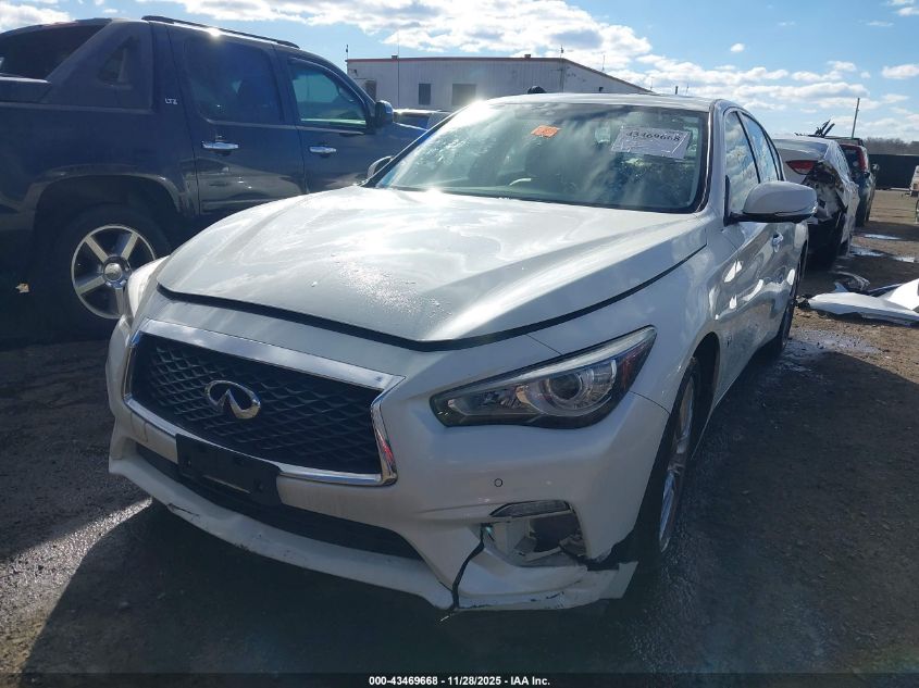 2018 Infiniti Q50 3.0T Luxe VIN: JN1EV7ARXJM435621 Lot: 43469668