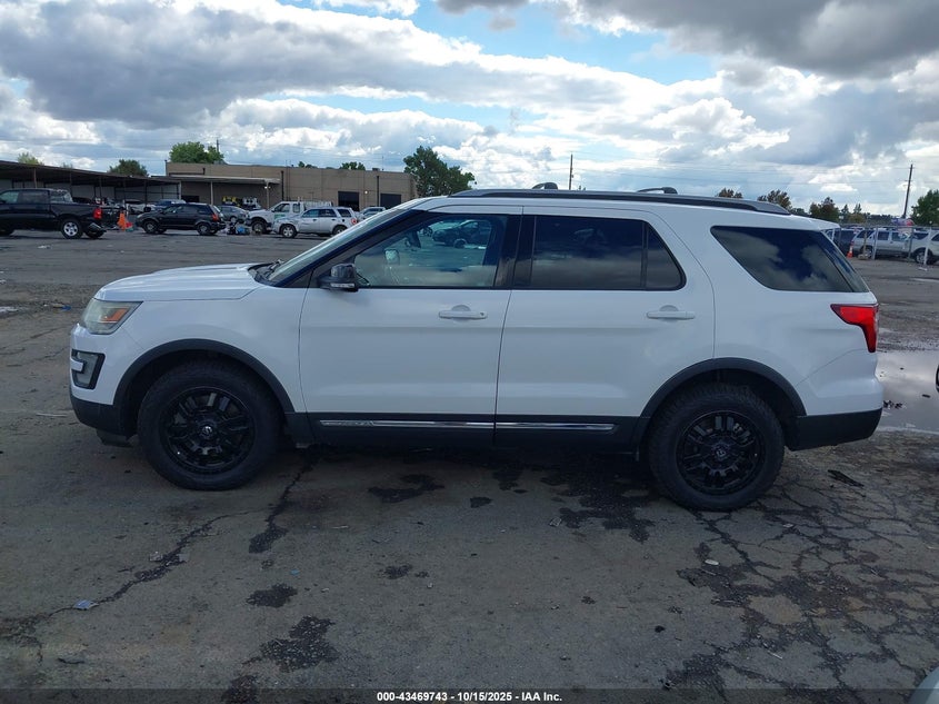 2017 Ford Explorer 3.5 Xlt White Lot 111043469743 Vin 1FM5K8D81HGB22413
