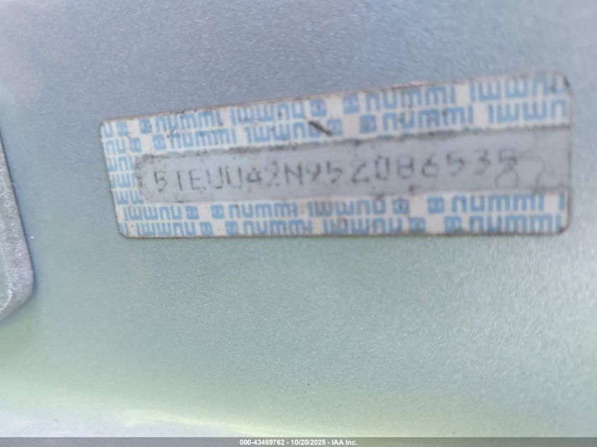 2005 Toyota Tacoma Base V6 VIN: 5TEUU42N95Z086535 Lot: 43469762