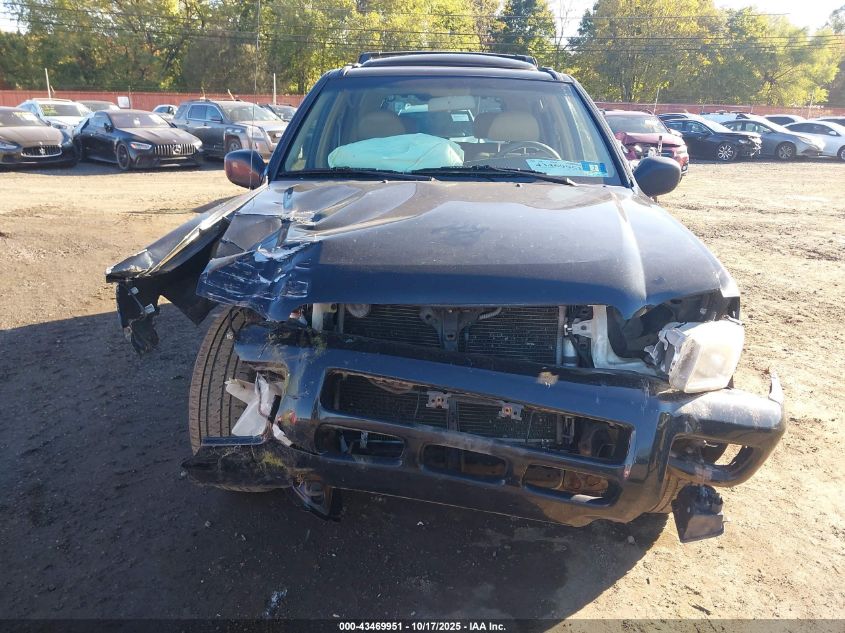2001 Nissan Pathfinder Le VIN: JN8DR09Y31W587734 Lot: 43469951