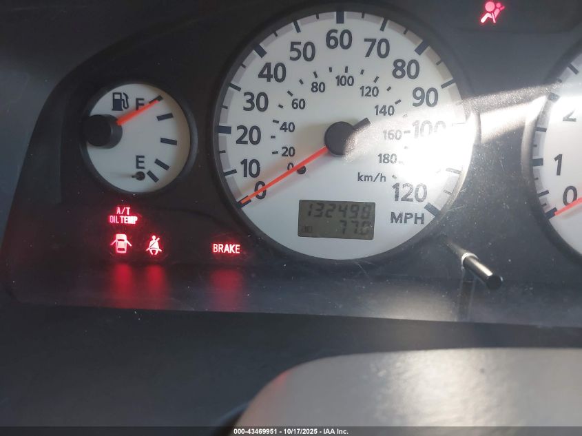 2001 Nissan Pathfinder Le VIN: JN8DR09Y31W587734 Lot: 43469951