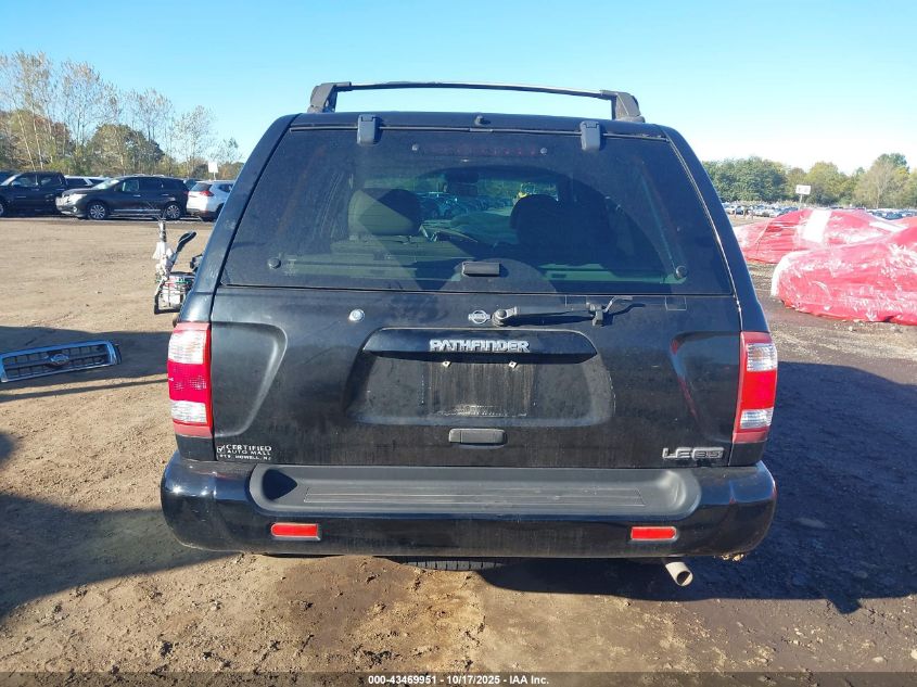 2001 Nissan Pathfinder Le VIN: JN8DR09Y31W587734 Lot: 43469951