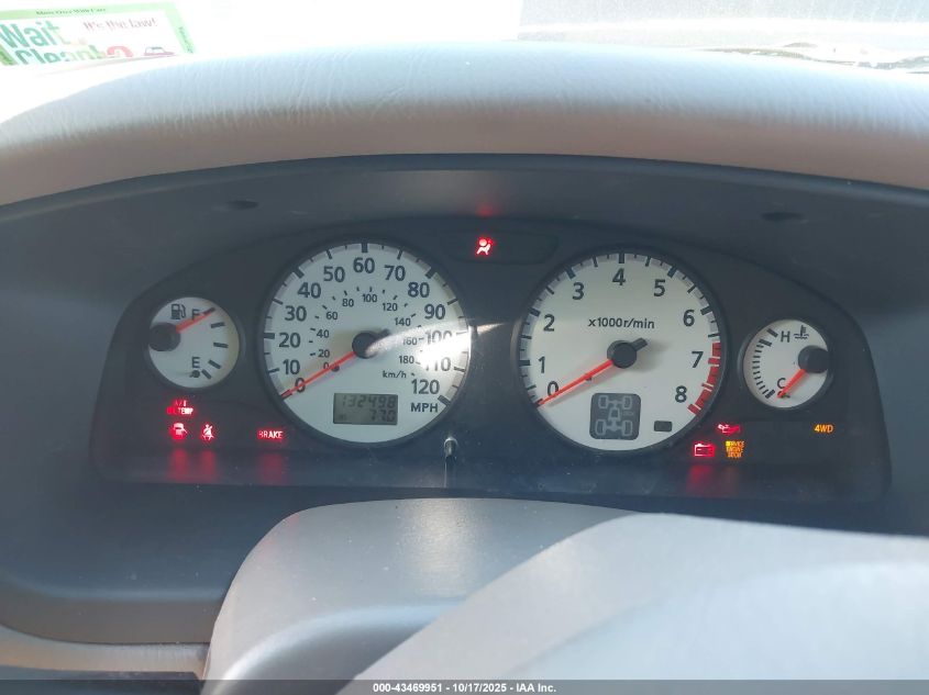 2001 Nissan Pathfinder Le VIN: JN8DR09Y31W587734 Lot: 43469951